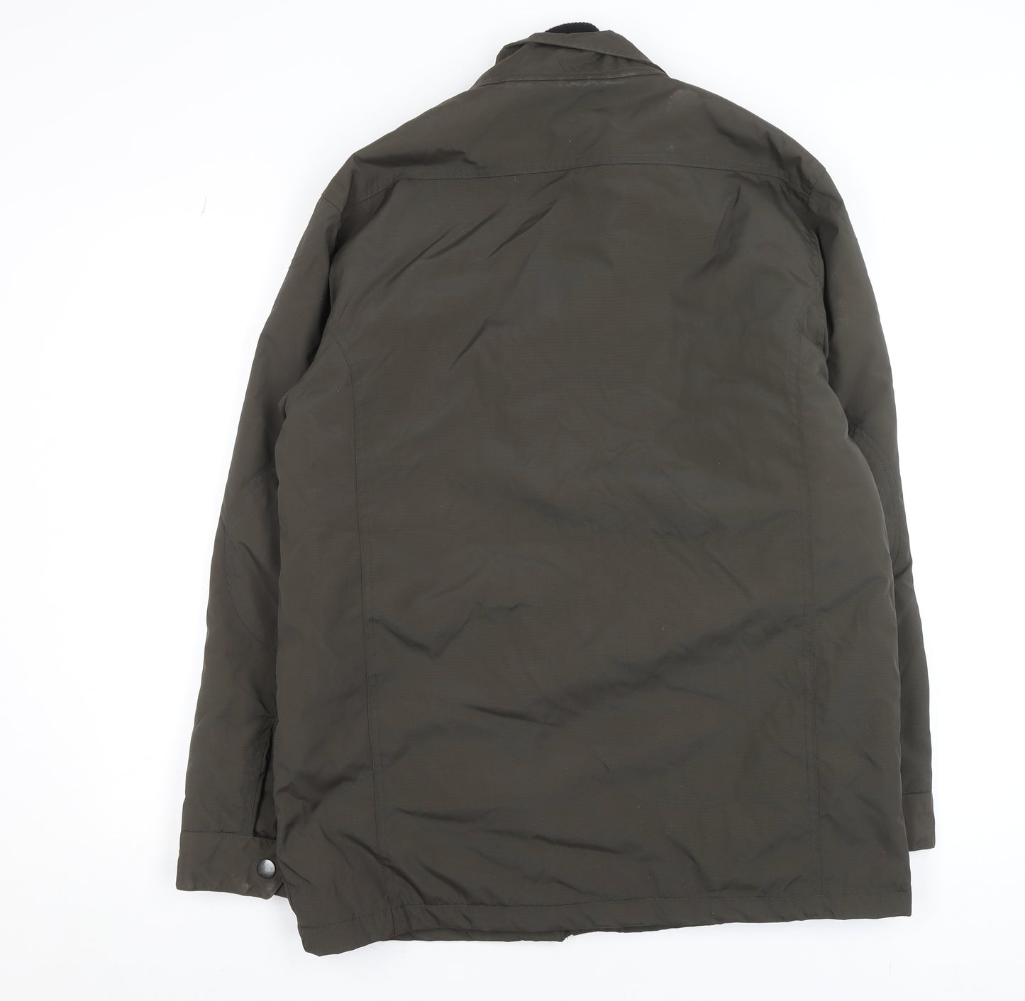 Debenhams Men’s Green Puffer Jacket Size S Mid-Length Nylon