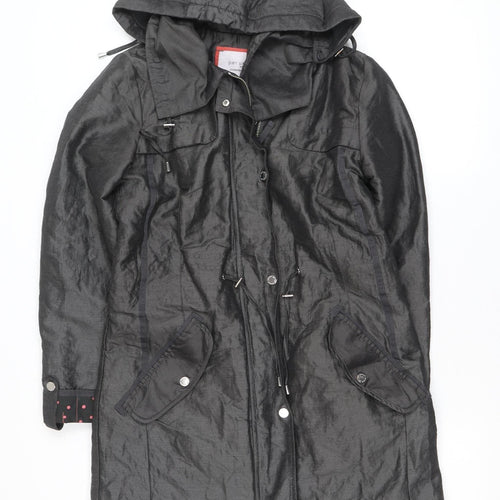 Marks and Spencer Women’s Grey Hooded Parka Coat Size 8