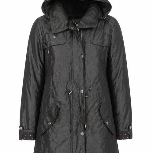 Marks and Spencer Women’s Grey Hooded Parka Coat Size 8