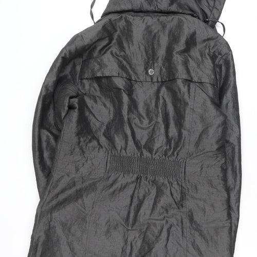 Marks and Spencer Women’s Grey Hooded Parka Coat Size 8