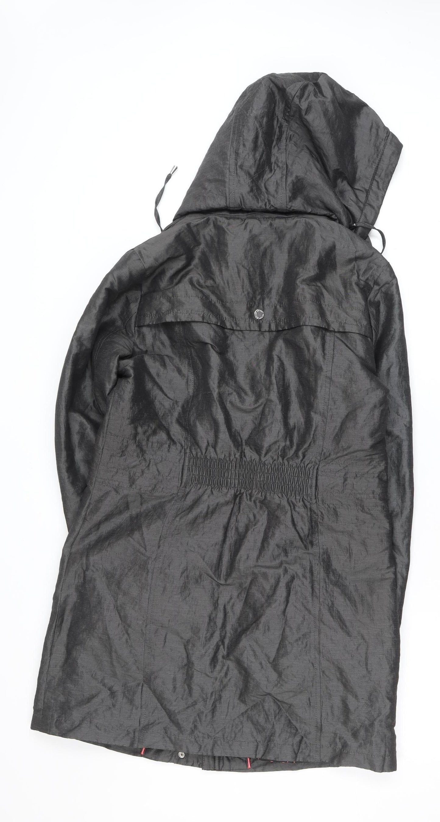 Marks and Spencer Women’s Grey Hooded Parka Coat Size 8