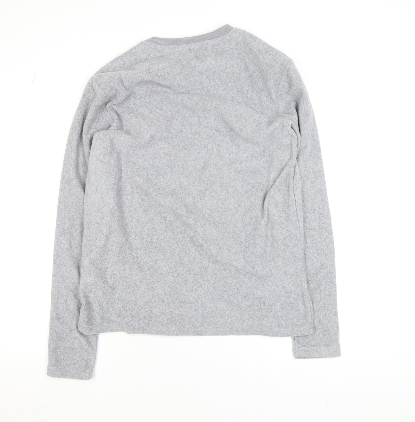 Primark Womens Grey Fleece Pullover Jumper Size M Long Sleeve