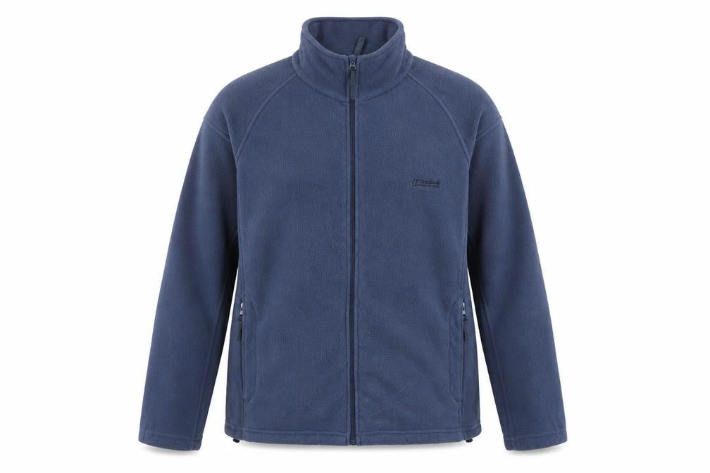 Front view of Regatta Men's Blue Full Zip Fleece Sweatshirt, size S