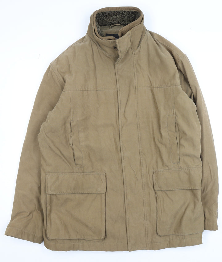 Lakeland Men's Brown M 40 Regular Fit Lined Parka Jacket