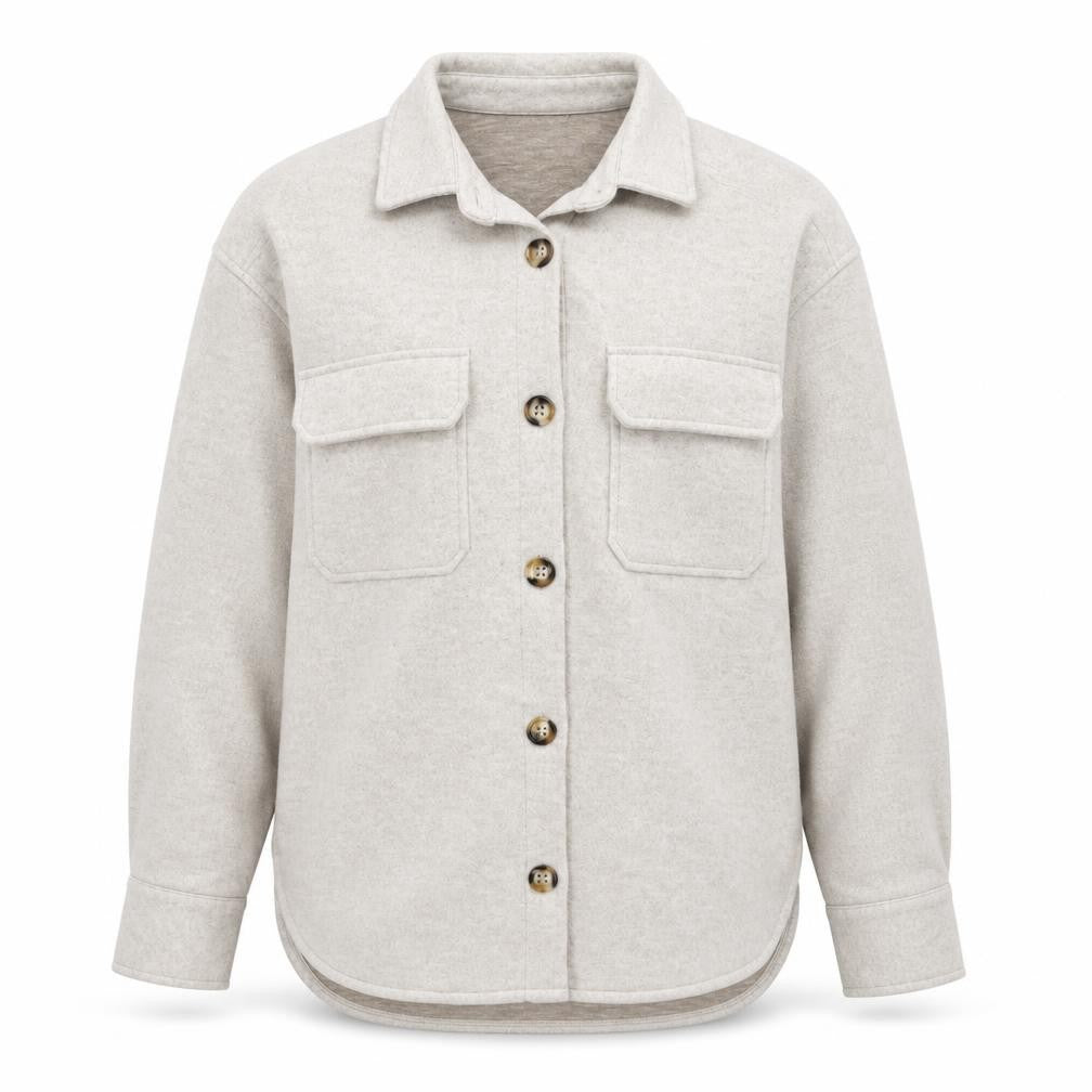 Ardene Men Beige Relaxed Fit Long Sleeve Button-Up Casual Shirt S