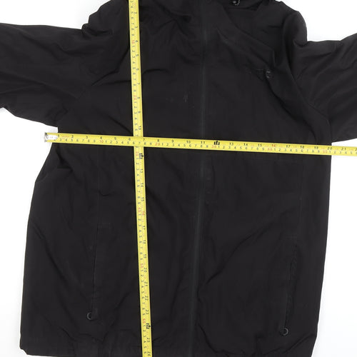 Slazenger Mens Black M Hooded Waterproof Windbreaker Jacket