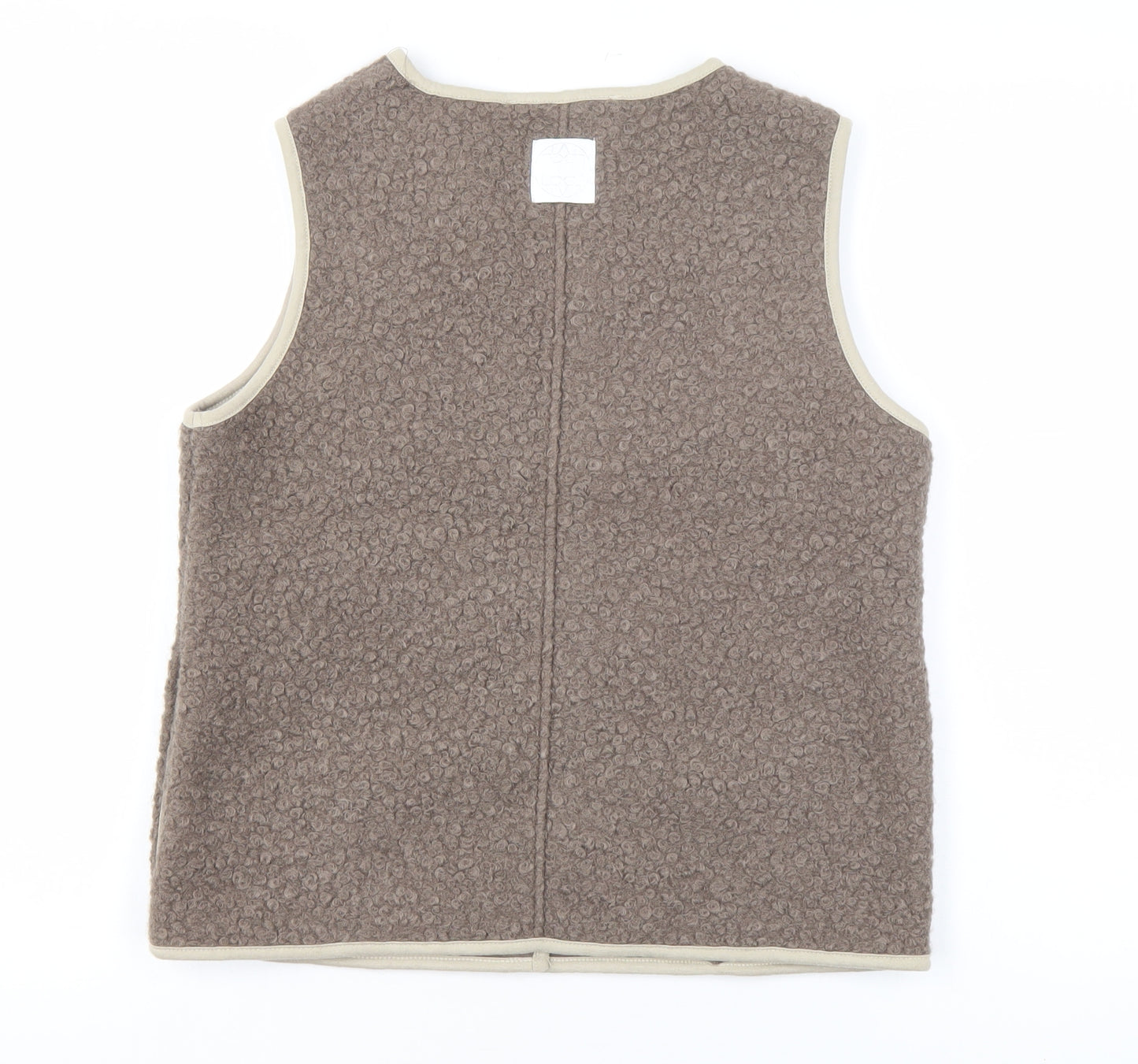 Levete Room Unisex Brown XS Fleece Button Waistcoat