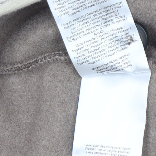 Levete Room Unisex Brown XS Fleece Button Waistcoat