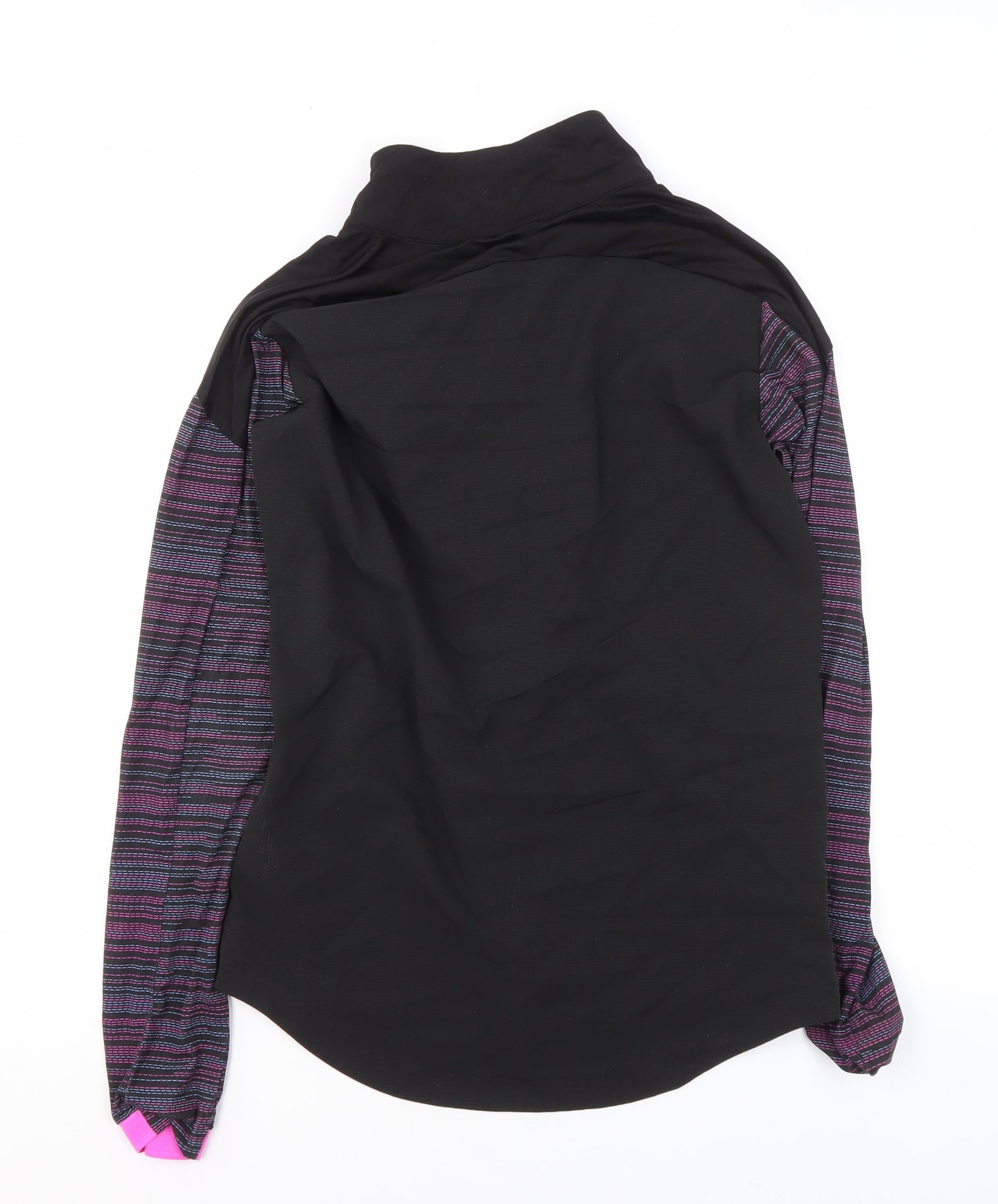 Puma Womens Black Slim Fit Track Jacket Size S Long Sleeve