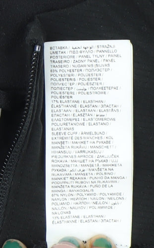 Puma Womens Black Slim Fit Track Jacket Size S Long Sleeve