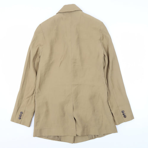 F&F Womens Beige Classic Single-Breasted Blazer UK 8
