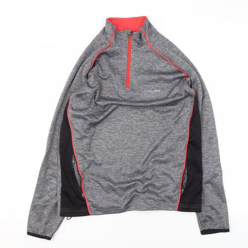 O'Neills Men’s Grey 1/4 Zip Track Jacket Size L Lightweight Activewear