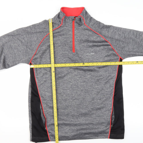 O'Neills Men’s Grey 1/4 Zip Track Jacket Size L Lightweight Activewear