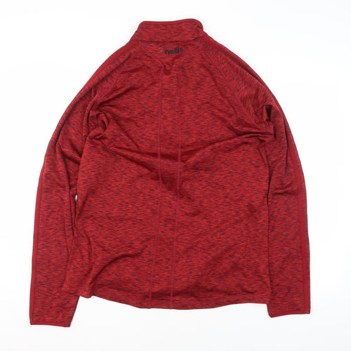 O’Neills Men’s Red Long Sleeve 1/4 Zip Athletic Top Size L