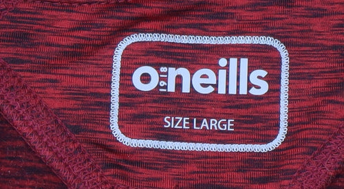 O’Neills Men’s Red Long Sleeve 1/4 Zip Athletic Top Size L