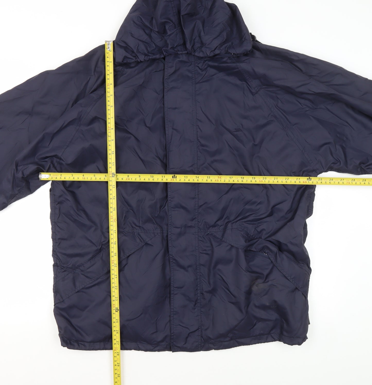 Trespass Men's Blue Waterproof Hooded Rain Jacket M