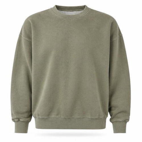 Pull&Bear Men's Green Crew Neck Sweatshirt Size S Classic Fit