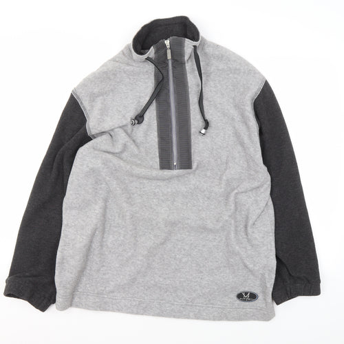 Made For Motion Men's Grey Fleece 1/4 Zip Sweatshirt Size M