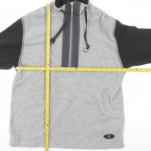 Made For Motion Men's Grey Fleece 1/4 Zip Sweatshirt Size M