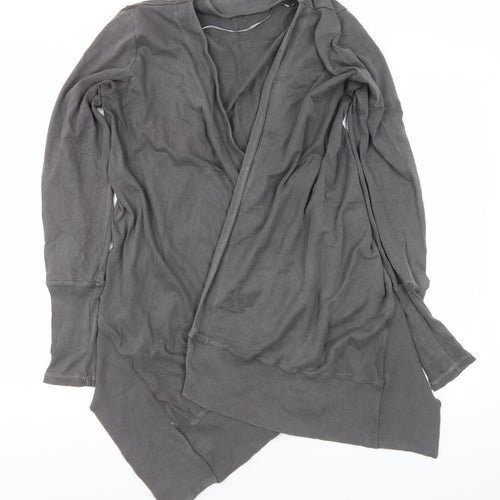 Et Vous Women’s Grey Cotton Open Cardigan Size M