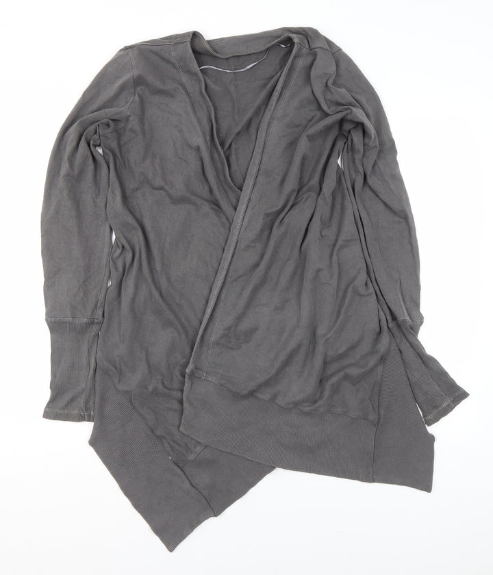 Et Vous Women’s Grey Cotton Open Cardigan Size M