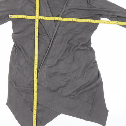 Et Vous Women’s Grey Cotton Open Cardigan Size M