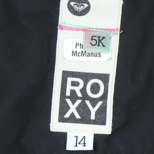Roxy Girls Multicoloured Polka Dot Ski Jacket Age 14 Hooded Winter Coat