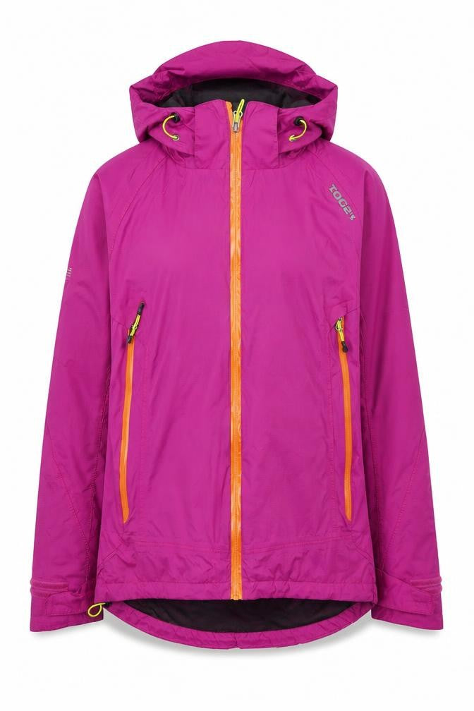 TOG24 Womens Pink Hooded Waterproof Windbreaker Jacket Size 10-12