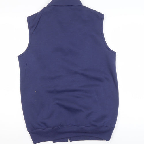 Damart Women Blue Fleece Bodywarmer Waistcoat Size 10/12