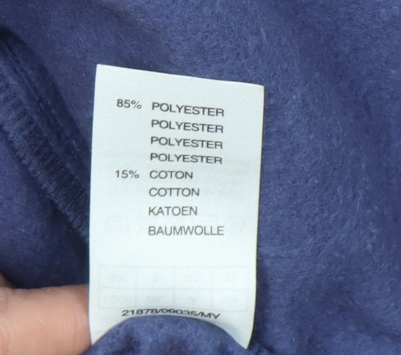 Damart Women Blue Fleece Bodywarmer Waistcoat Size 10/12