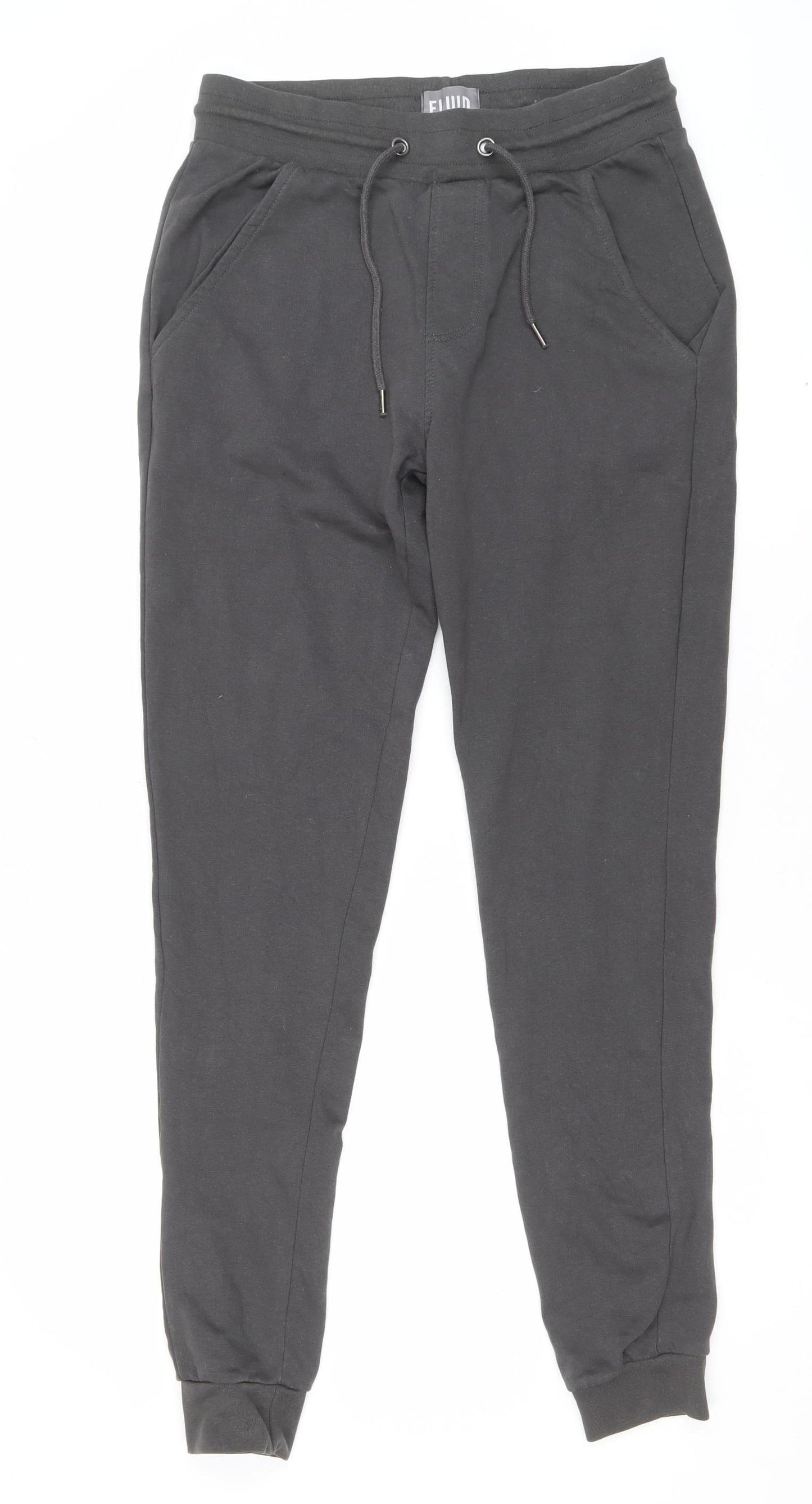 Fluid Mens Black Jogger Track Pants M Regular Fit Cotton Blend