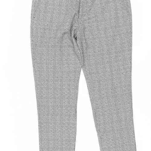 River Island Mens Grey Check Slim Fit Dress Pants 34R