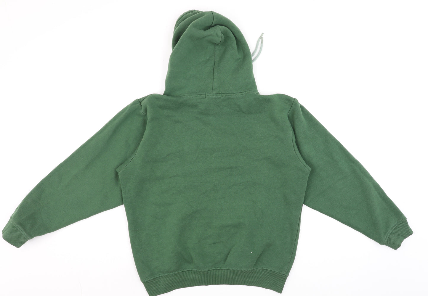 PrettyLittleThing Womens Green Pullover Hoodie XS Relaxed Fit