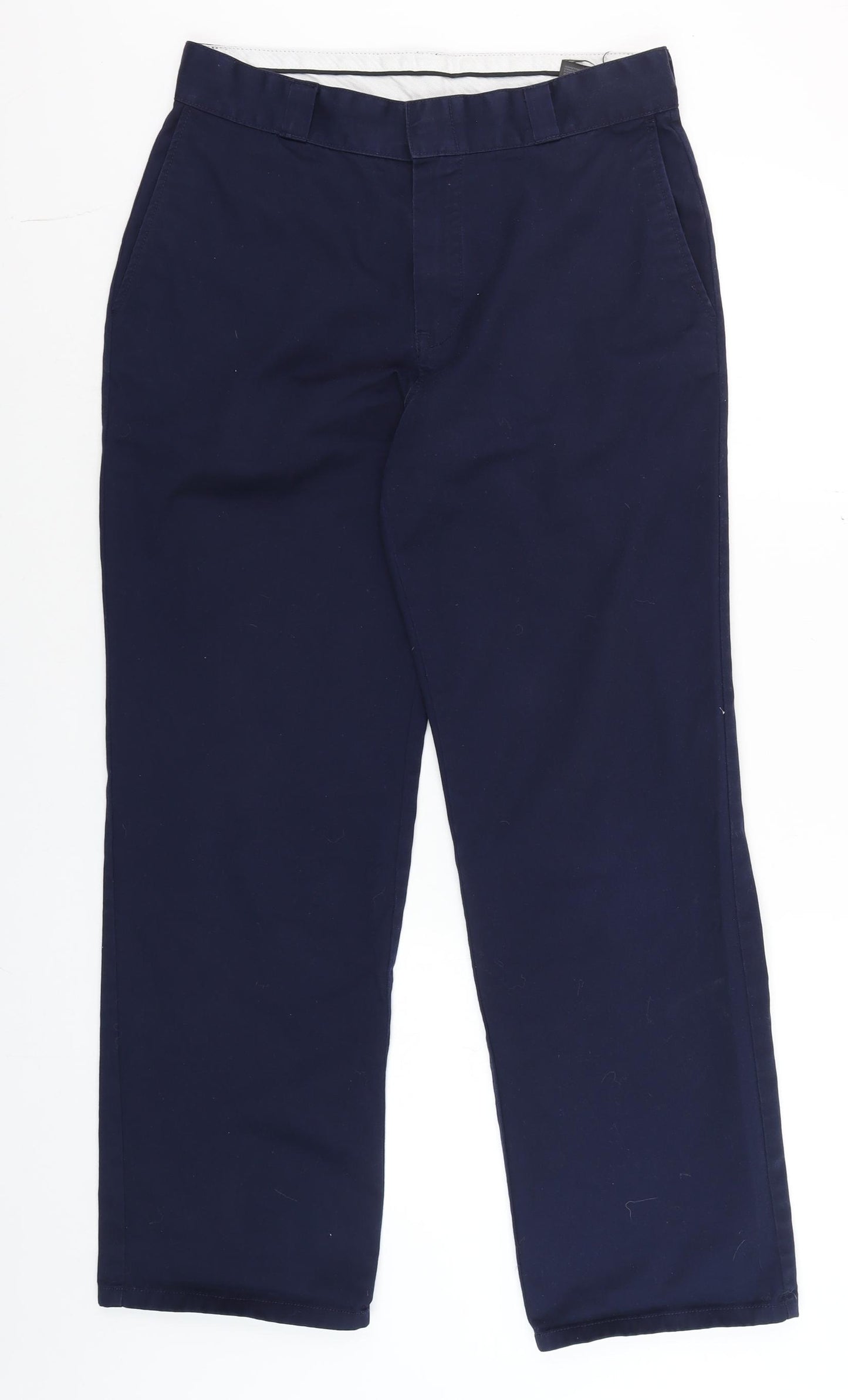 H&M DIVIDED Men's Navy Blue Chino Trousers Size 38 Regular Fit