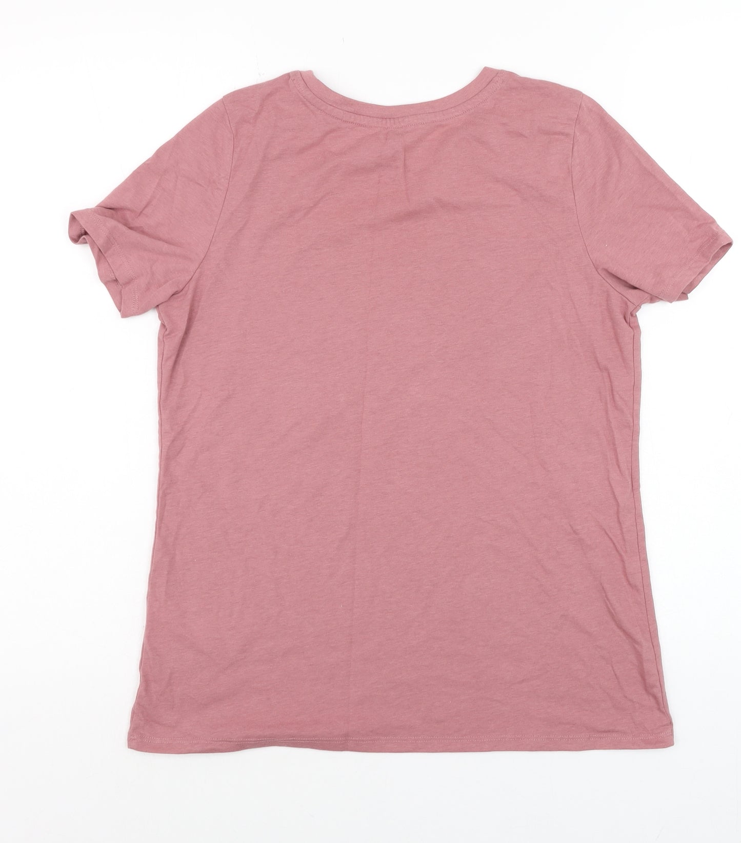Skechers Girls Pink Cotton Blend Logo T-Shirt Size L Short Sleeve Casual