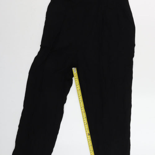 Miss Selfridge Women Black Size 10 Long Sleeve Jumpsuit