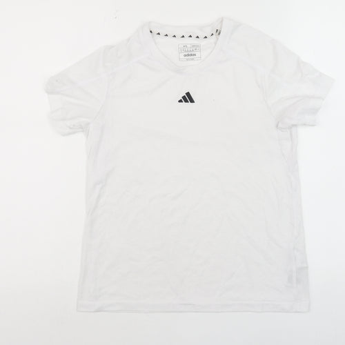 Adidas Womens White XS Regular Fit Sports T-Shirt