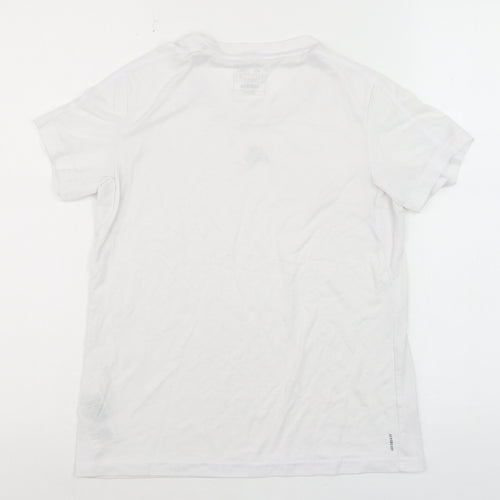 Adidas Womens White XS Regular Fit Sports T-Shirt