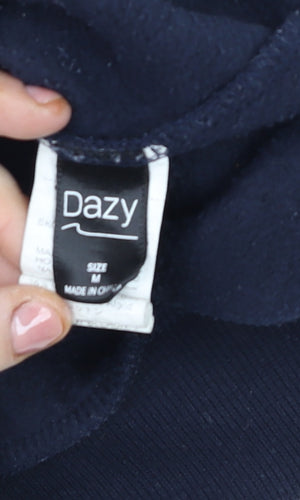 Dazy Women's Black Brooklyn New York Pullover Sweatshirt Size M