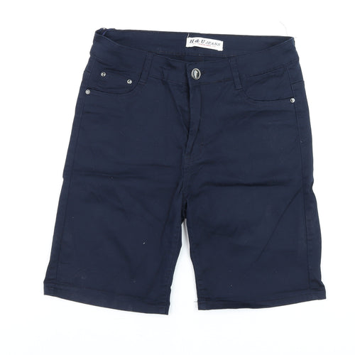 H & U Jeans Men's Blue Regular Fit Chino Shorts Size L 40