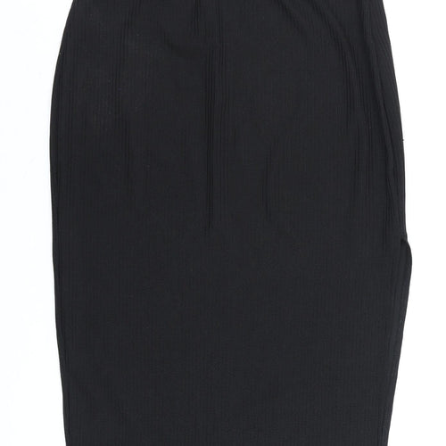 BOTURE Women's Black Size 10 Midi Pencil Skirt Elastic Waist