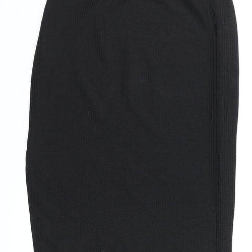 BOTURE Women's Black Size 10 Midi Pencil Skirt Elastic Waist