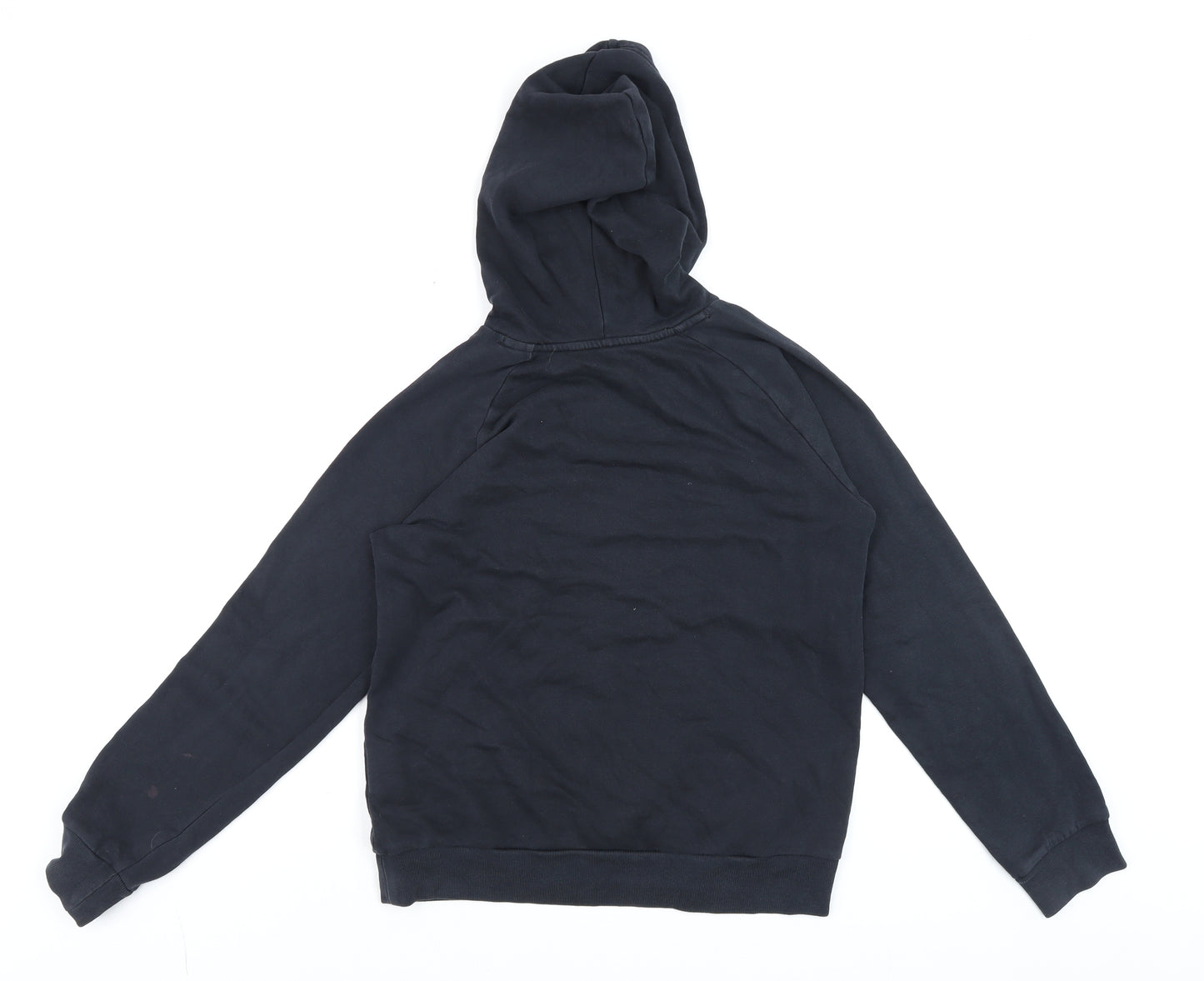 Under Armour Womens Black Pullover Hoodie YLG Loose Fit Logo Sweatshirt