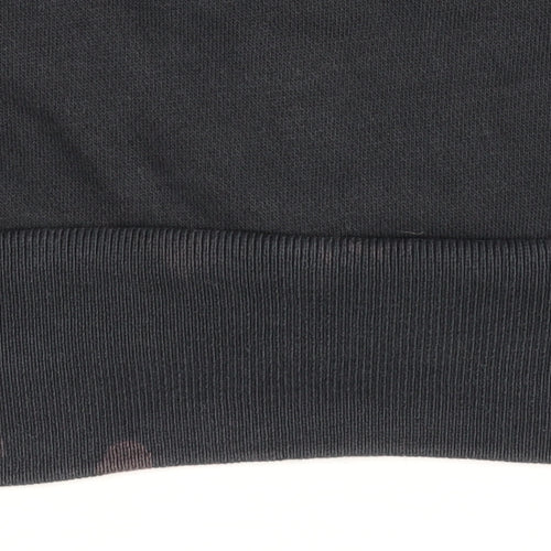 Under Armour Womens Black Pullover Hoodie YLG Loose Fit Logo Sweatshirt