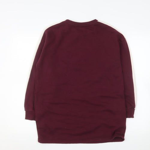Harry Potter Girls Red Hogwarts Logo Pullover Sweatshirt 14 Years