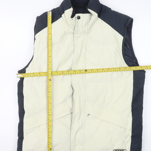 Maine New England Men's Beige Padded Bodywarmer Gilet S