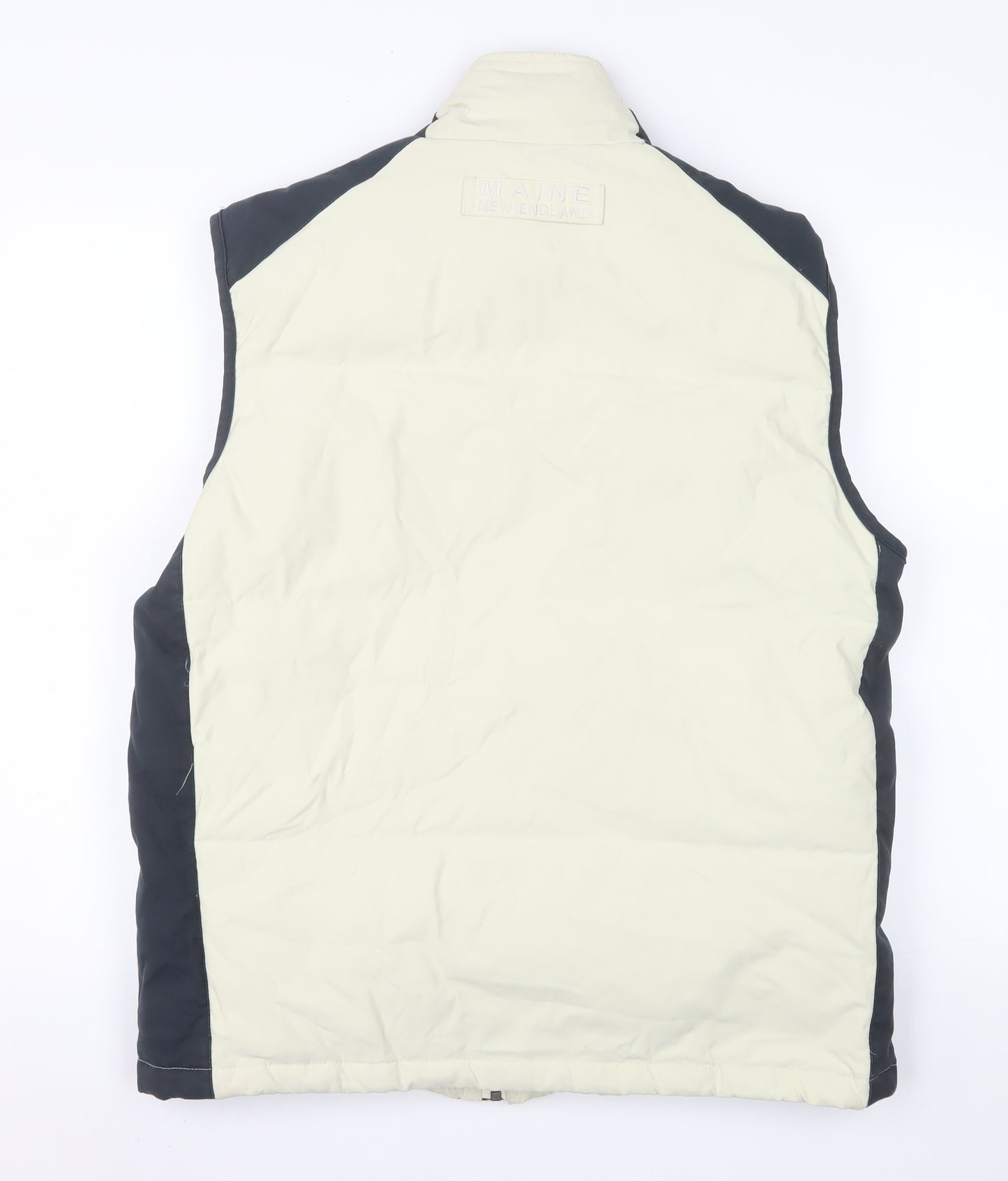 Maine New England Men's Beige Padded Bodywarmer Gilet S