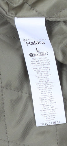 Halara Men's Beige L Basic Jacket Collared Softshell Mid-Length