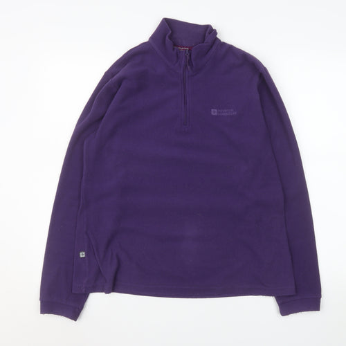 Mountain Warehouse Womens Purple 1/2 Zip Fleece Sweatshirt UK14