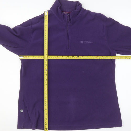 Mountain Warehouse Womens Purple 1/2 Zip Fleece Sweatshirt UK14